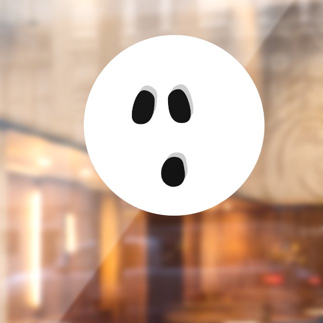 Autocollant Pour Fenêtre Halloween blanc fantôme effrayante visage décorati (Feuille 2)