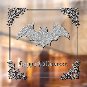 Autocollant Pour Fenêtre Halloween chauve-souris