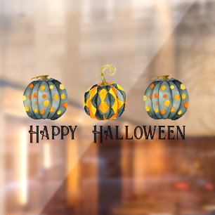 Autocollant Pour Fenêtre Halloween Citrouille décoré personnalisable