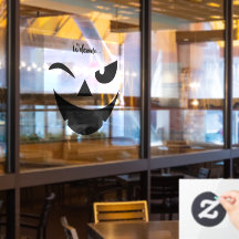 Halloween drôle visage citrouille clouer la fenêtr