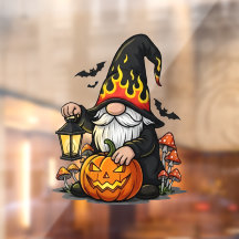 Halloween Gnome Window Cling