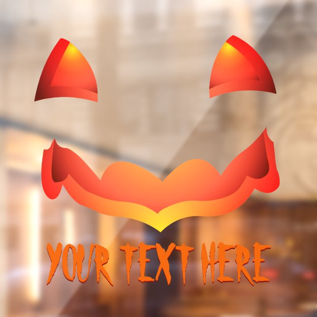 Autocollant Pour Fenêtre Halloween Jack-o-lanterne - vignettes de fenêtre (Feuille 2)