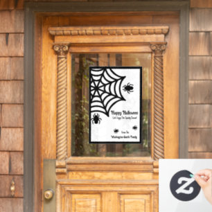 Autocollant Pour Fenêtre Halloween Spiderweb personnalisé
