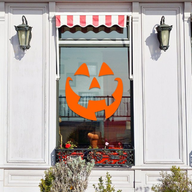 Autocollant Pour Fenêtre Halloween tendance Citrouille souriant fenêtre vis (Créateur téléchargé)