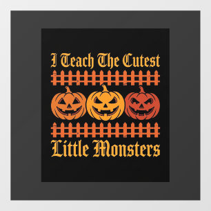 Autocollant Pour Fenêtre Halloween Trick Or Treat Petits Monstres Citrouill