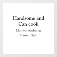 Handsome et peut cuisiner ajouter nom maître chef 
