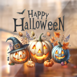 Autocollant Pour Fenêtre Happy Halloween cling fenêtre