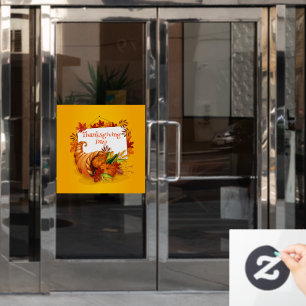 Autocollant Pour Fenêtre Happy Thanksgiving