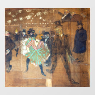 Autocollant Pour Fenêtre Henri de Toulouse-Lautrec - Danse au Rouge