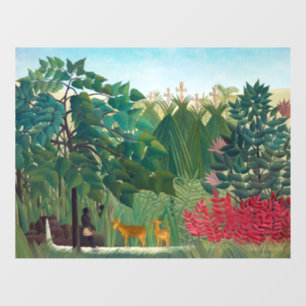 Autocollant Pour Fenêtre Henri Rousseau - La cascade