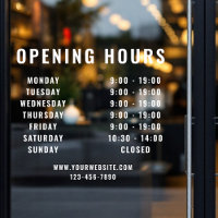 Heures d'ouverture de l'entreprise moderne minimal