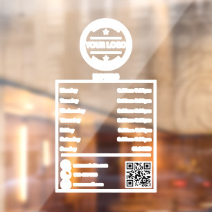 Autocollant Pour Fenêtre Heures d'ouverture Décale Heures de bureau