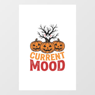Autocollant Pour Fenêtre Humeur actuelle Halloween Citrouille Vintage Conce