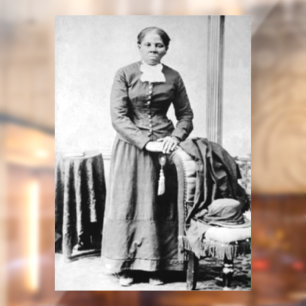 Autocollant Pour Fenêtre Icônes de l'histoire noire : Harriet Tubman, Droit