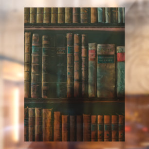Autocollant Pour Fenêtre Illustration de l'ampoule de bibliothèque