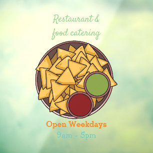 Autocollant Pour Fenêtre Illustration de Nachos