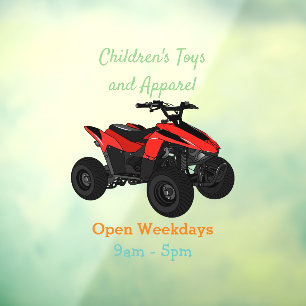 Autocollant Pour Fenêtre Illustration de Quad bike atv
