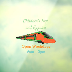 Autocollant Pour Fenêtre Illustration du train à balles