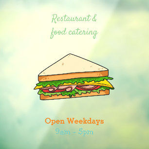 Autocollant Pour Fenêtre Illustration Sandwich