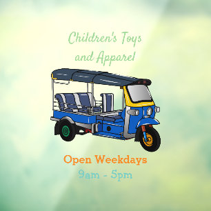Autocollant Pour Fenêtre Illustration Tuk tuk