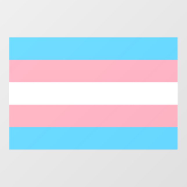 Autocollant Pour Fenêtre Indicateur de fierté transgenre (Feuille)