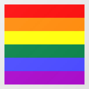 Autocollant Pour Fenêtre Indicateur de la fierté arc-en-ciel 
