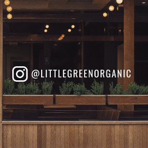 Autocollant pour fenêtre Instagram   Autocollant a