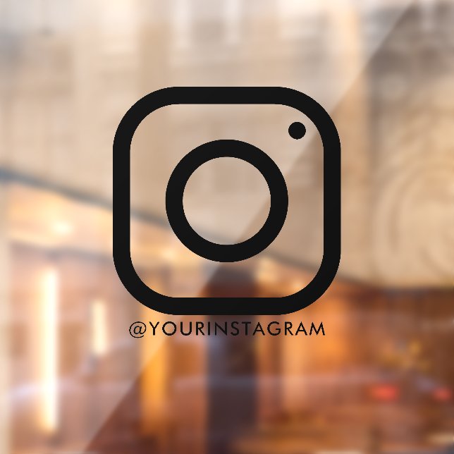 Autocollant Pour Fenêtre instagram entreprise médias sociaux fenêtre voitur (Feuille 2)