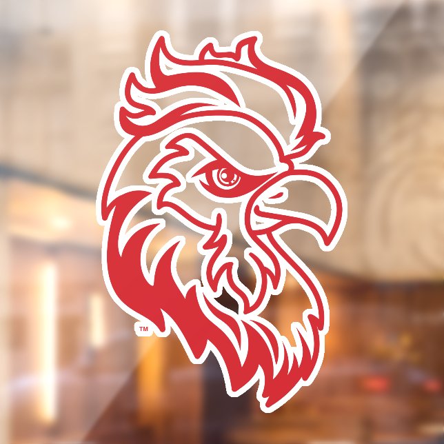 Autocollant Pour Fenêtre Jacksonville State University Gamecocks Red Eagle (Feuille 2)