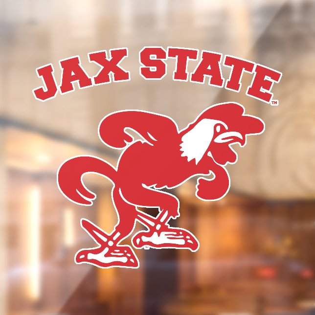 Autocollant Pour Fenêtre Jacksonville State University JAX State Gamecocks (Feuille 2)