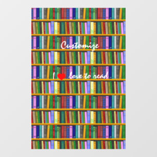 Autocollant Pour Fenêtre J'adore lire Livres Thunder_Cove
