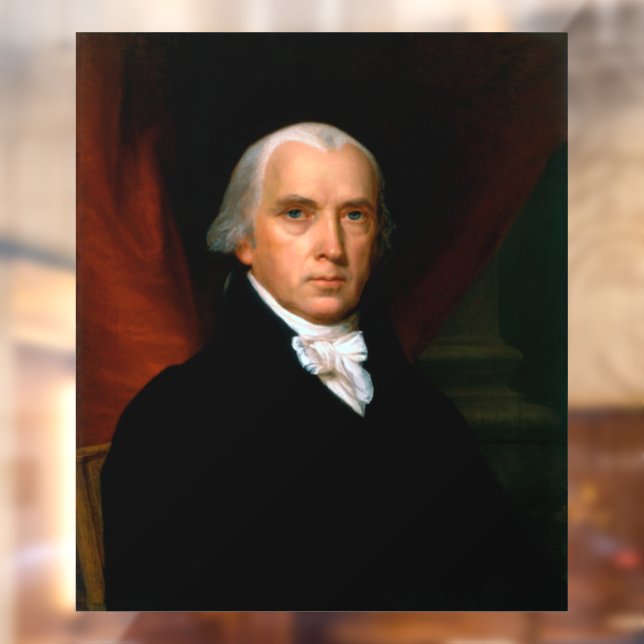 Autocollant Pour Fenêtre James Madison le 4ème président : Amérique colonia (Feuille 2)