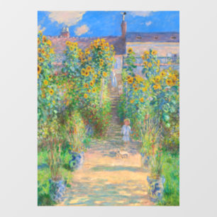 Autocollant Pour Fenêtre Jardin aux fleurs de Monet