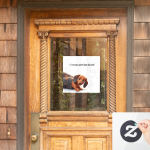 Autocollant Pour Fenêtre Je Veux Faire Paître Ce Chien