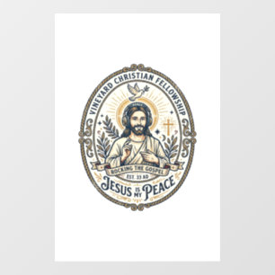 Autocollant Pour Fenêtre Jesus Lo Fi Rythmes D'étude Tee Graphique Esthétiq