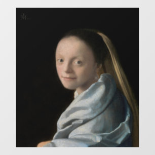 Autocollant Pour Fenêtre Johannes Vermeer - Étude d'une jeune femme