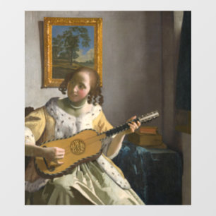 Autocollant Pour Fenêtre Johannes Vermeer - Guitare