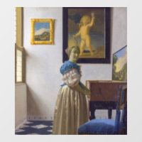 Johannes Vermeer - Lady debout dans une virginale