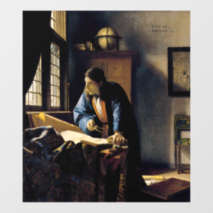 Autocollant Pour Fenêtre Johannes Vermeer - Le géographe