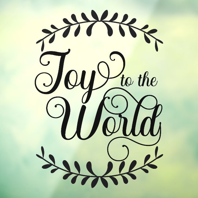 Autocollant Pour Fenêtre Joie de Noël au Monde des Entreprises Noires (Feuille 3)