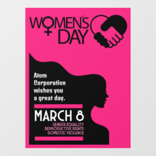 Autocollant Pour Fenêtre Journée internationale de la femme