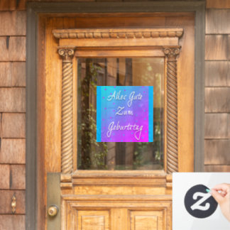 Autocollant Pour Fenêtre Joyeux Anniversaire En Allemand Cling Fenêtre