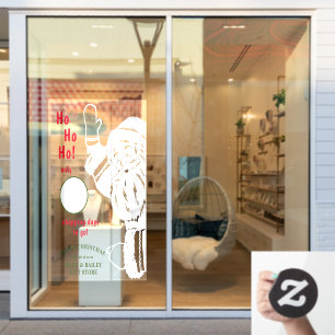 Autocollant Pour Fenêtre Joyeux compte de Noël Père Noël Cling de fenêt