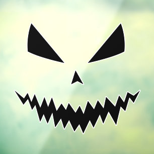 Autocollant Pour Fenêtre Joyeux Halloween Jack O'Lantern citrouille