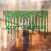 Joyeux Noël Green Lecteurs de cire Clin fenêtre