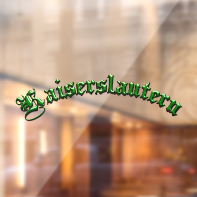Autocollant Pour Fenêtre Kaiserslautern K-Town Cling de fenêtre (Feuille 2)