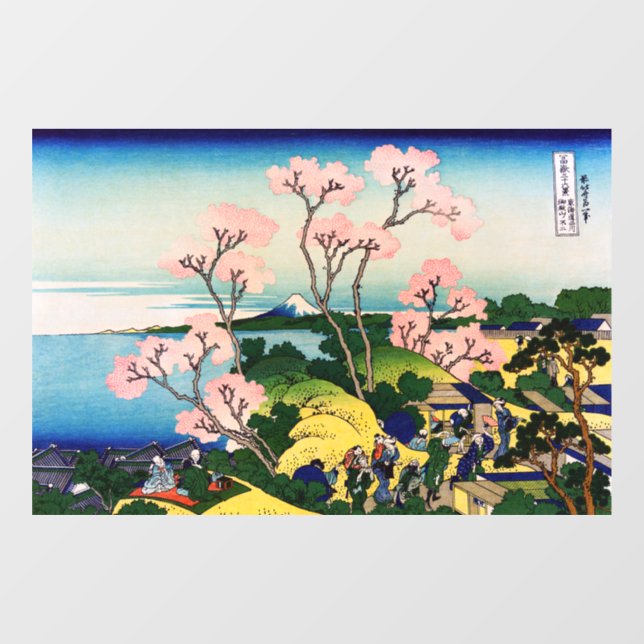 Autocollant Pour Fenêtre Katsushika Hokusai - Gotenyama, Tokaido, Shinagawa (Feuille)