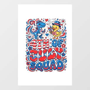Autocollant Pour Fenêtre Kawaii patriotique dinosaure Meilleur beau-père ja