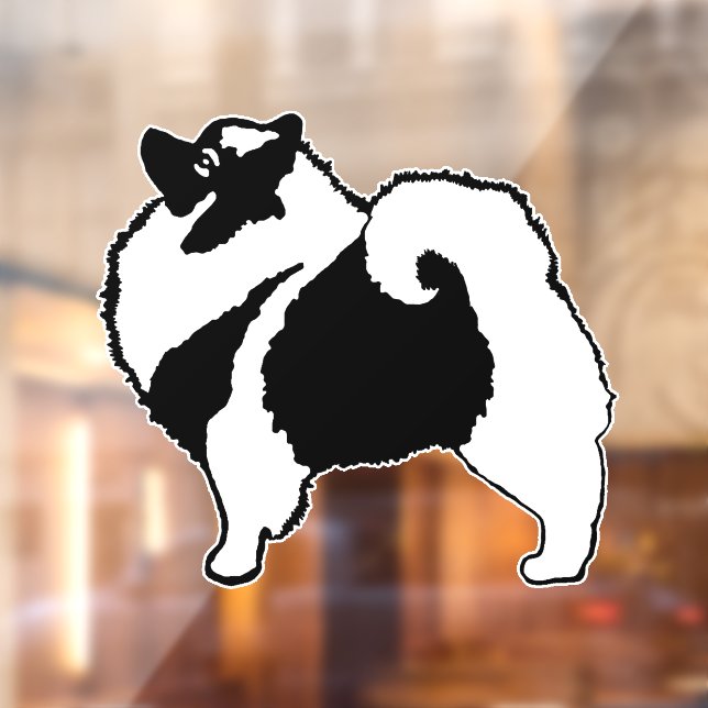 Autocollant Pour Fenêtre Keeshond Graphics - Cute Original Chig Art (Feuille 2)