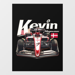 Autocollant Pour Fenêtre Kevin Magnussen, pilote de Formule 1, KMAG20